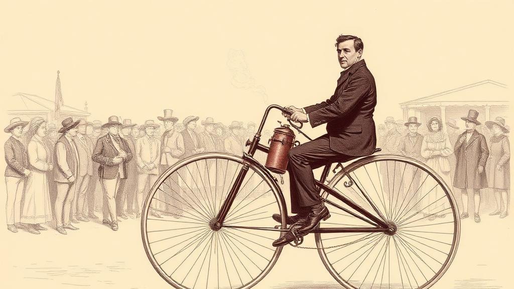 Lucius Copeland's steam motorcycle