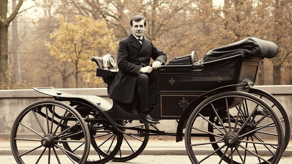 Daimler's motor carriage: the first four-wheeled petrol vehicle, Bad Cannstatt, 1886