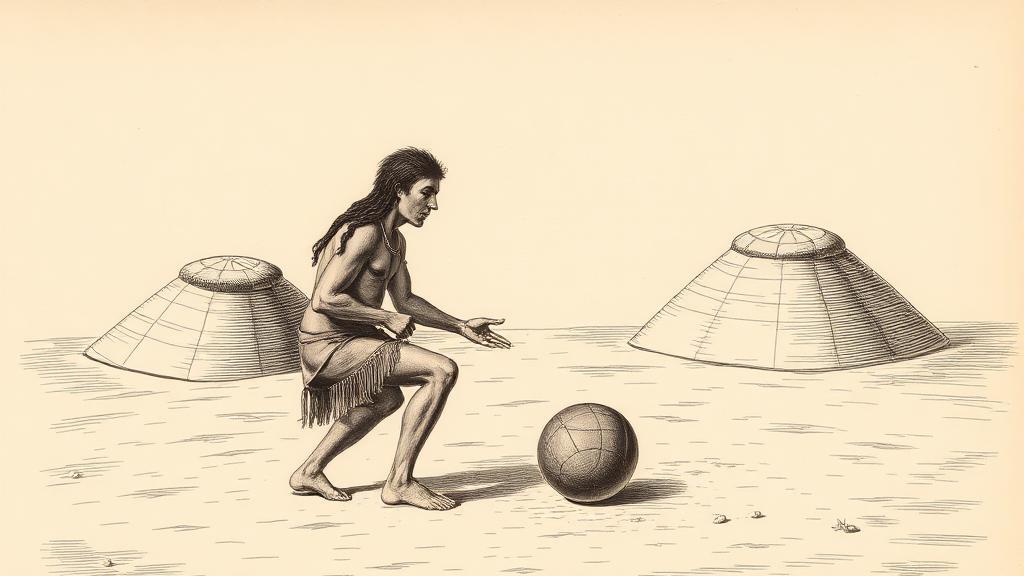 Eight clay ballplayers and the world's first court