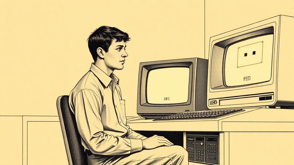 SHRDLU, 1970: the blocks world where a machine first appeared to understand