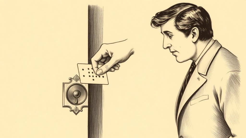 The hotel cardkey, invented because someone forgot to fix a lock